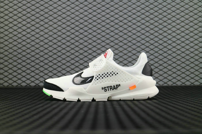 Nike Presto OW x OFF WHITE Cone ICE Blue Blanc Glace Cone White AA8696 101 Running Shoe For Sale